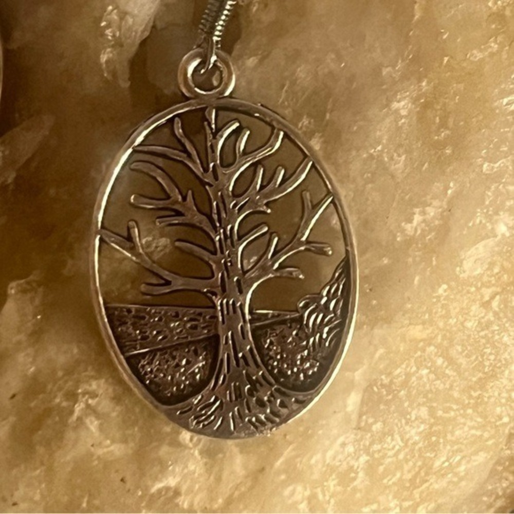 New -Tree of Life Sterling Silver Dangle Earrings Nature Inspired Boho Jewelry - Picture 7 of 10